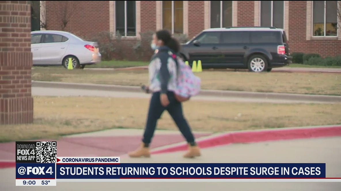 Students returning to schools despite surge in COVID cases